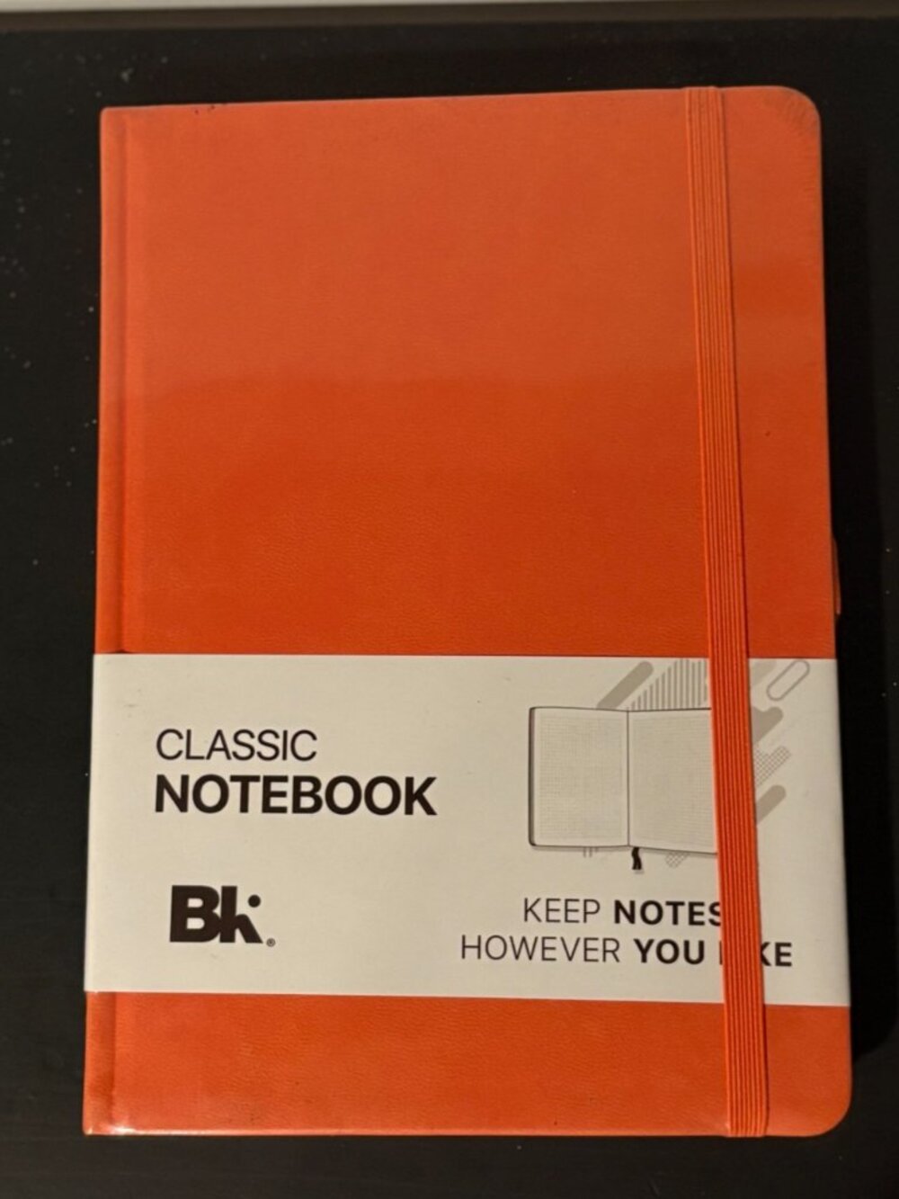Premium Classic Executive Hardcover Notebook Line-Ruled Pages Orange